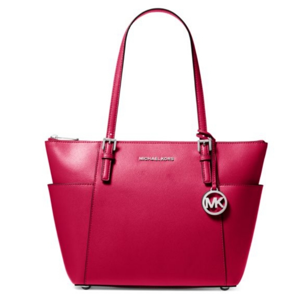 Micheal Kors Jet Set East West Zip Top Dark Raspberry